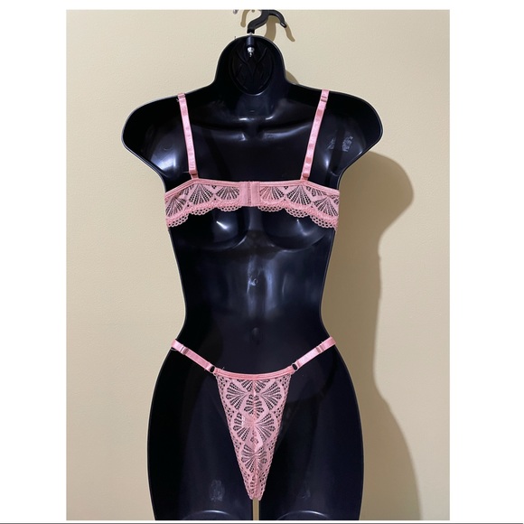 3️⃣✖️2️⃣5️⃣Pink two pieces sexy lingerie set✨ - Picture 3 of 5